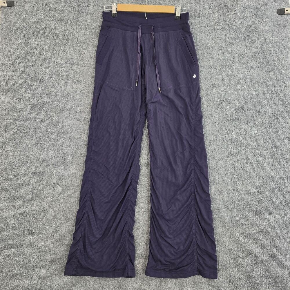 Lululemon Pant Womens 4 Studio Dance Pant Ruched Purple Relaxed Yoga Hippie Y2K